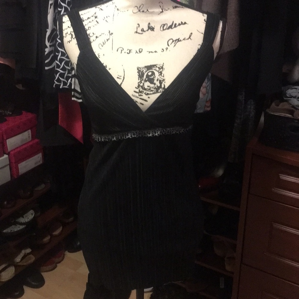 White House Black‎ Market dressy black top XS